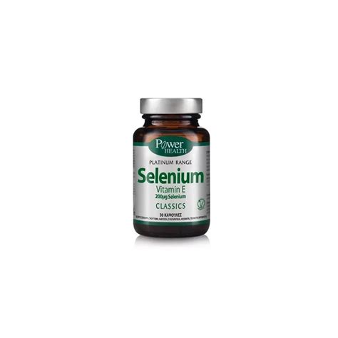 Power Health Platinum Range Selenium And Vitamin E 30caps Vitamins From