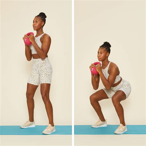 Goblet Squat The 6 Best Kettlebell Exercises To Work Your Glutes