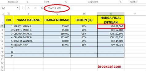 Cara Menghitung Persen Di Excel Dengan Fungsi Rumus Persen Di Excel The Best Porn Website