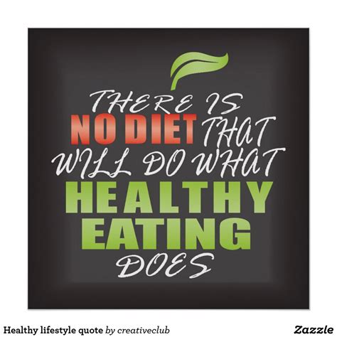 Healthy lifestyle quote poster | Zazzle.com | Healthy ...