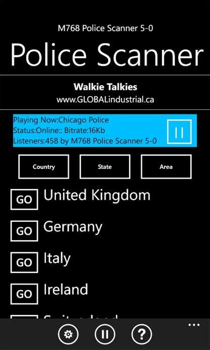 Police Scanner 5 0 Radio For Windows 10 Free Download And Software