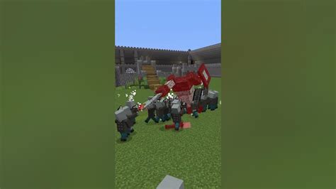 100 Vindicators Vs Villager Castle Minecraft Mob Battle Youtube