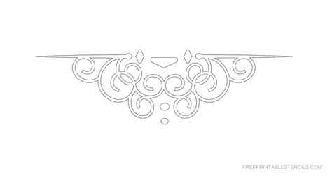 Free Printable Ornamental Border Stencil B Bar Design Design Studio