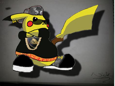 Pikachu Gangster By Sirvaleth On Deviantart