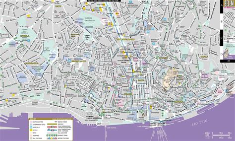 Rua De Lisboa Mapa Mapa De Rua Da Cidade De Lisboa Portugal