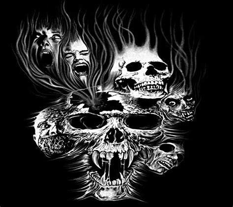 the screams~ skulls lost souls death life hd wallpaper peakpx
