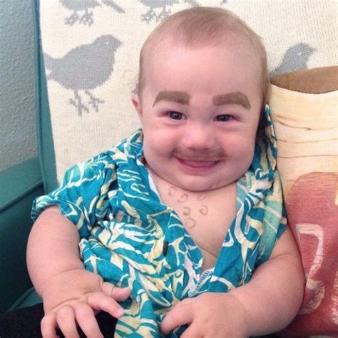 29 Funniest Babies With Drawn On Eyebrows This Is The Funniest Thing