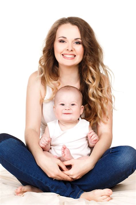 Young Mother With Baby Hd Picture 03 Kids Stock Photo