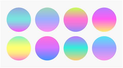 Beautiful Soft Color Gradient Circles Download Free Vector Art Stock