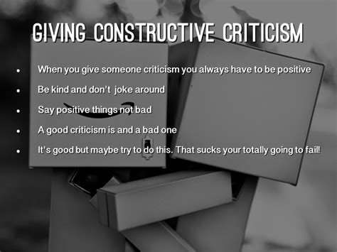 Giving And Receiving Criticism By Alice Romagnoli