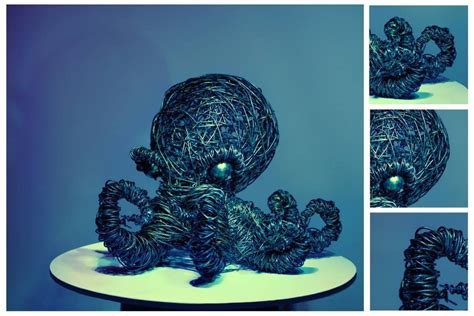 Wire Octopus Esculturas Alambre Arte