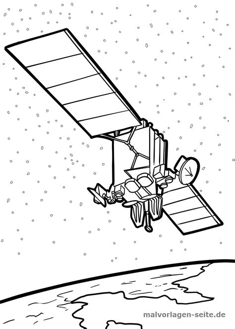 Check out all our coloring pages for kids. Dibujos para colorear satélite | espacio exterior