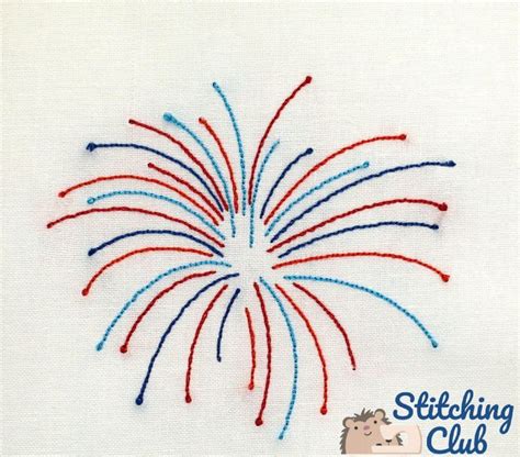 4th Of July Fireworks Machine Embroidery Design Machine Embroidery Patterns Independence Day