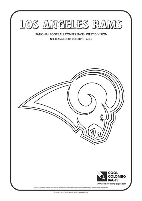 Cool Coloring Pages Los Angeles Rams Nfl American Football Teams