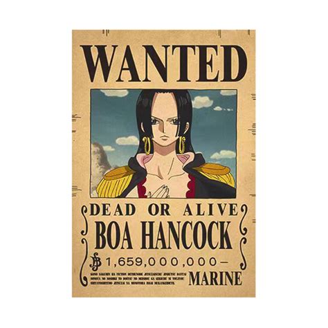 Poster One Piece Wanted Boa Hancock Manga Zone