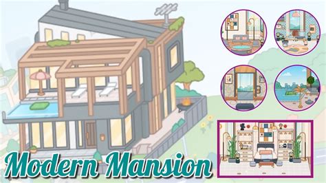 My Own Version Of Modern Mansion Design Toca Boca Toca Life World Aesthetic House Youtube