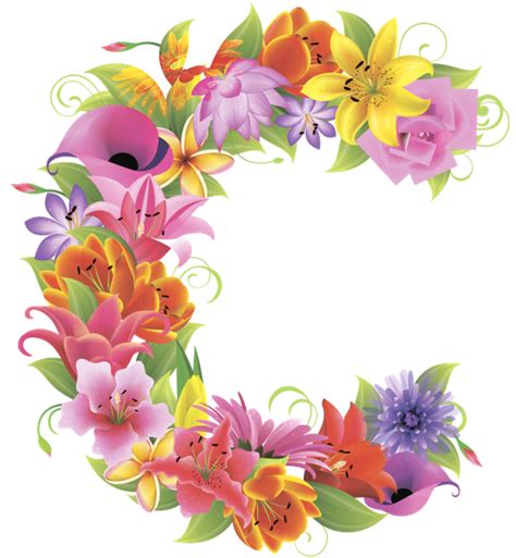 Clipart Letters Floral Clipart Letters Floral Transparent Free For