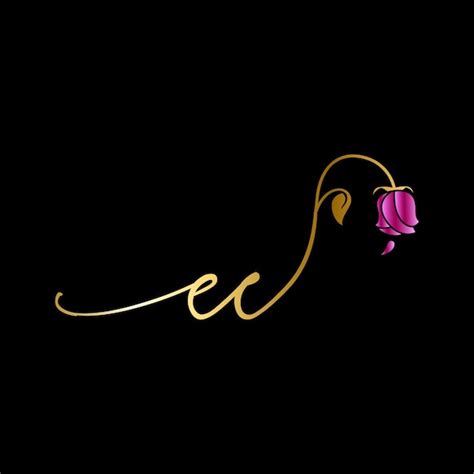 Logotipo De Monograma Ec Para Celebraci N Boda Tarjeta De