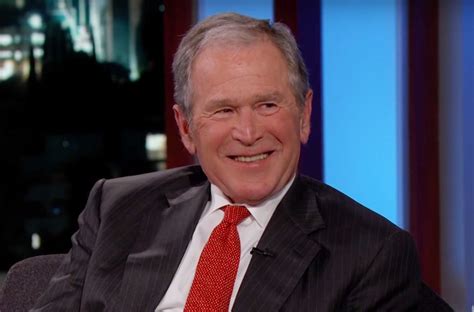 George W. Bush laughs at Trump jokes, reveals if impressions ever ...