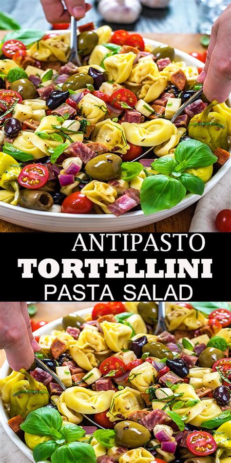 I made this antipasto tortellini pasta salad and ate it with grilled chicken and. ANTIPASTO TORTELLINI PASTA SALAD di 2020