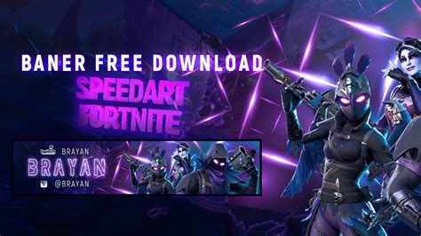 Fortnite Speed Art Banner Free Download Youtube