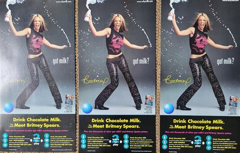 3 Britney Spears 8x16 Got Milk Ads From 2000 Etsy