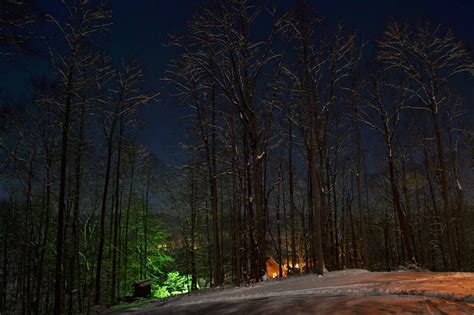 A Full Moon Snowy Night