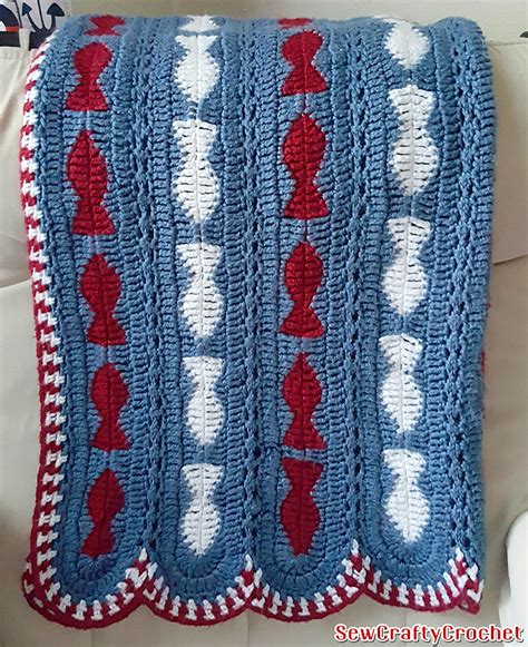 Fishy Crochet Baby Blanket Sew Crafty Crochet