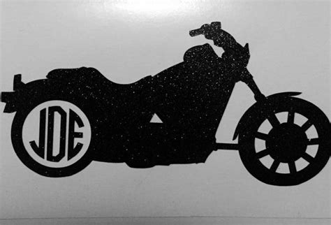Monogrammed Motorcycle Decal By Stickitpersonalized Motorcycle Decals