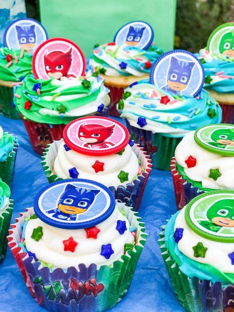 Pj Masks Cupcakes Perfect For A Birthday Party Decorating Kits