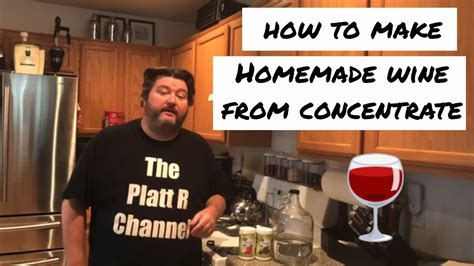 how to make homemade wine from concentrate youtube