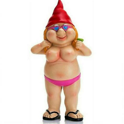 Nude Statuary Garden Gnomes Naughty Naked Funny Statue Decor