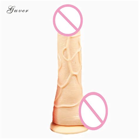 Inch Silicone Vibration Dildo Flexible Penis Strong Suction Cup Huge Soft Dildos Sex Toys For