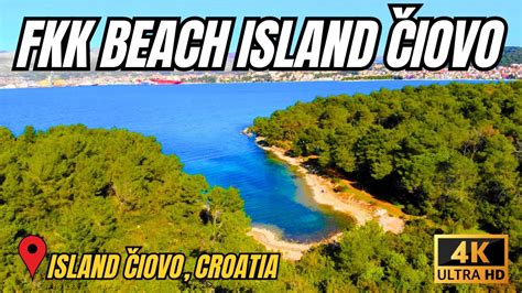 fkk beach island Čiovo croatia 4k youtube