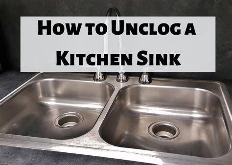 How To Unclog A Kitchen Sink Drain 8 Easy Methods Double Kitchen
