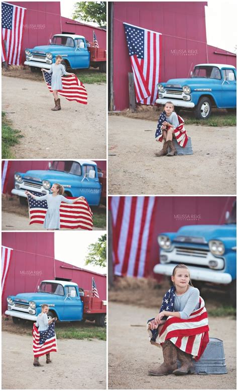 4th Of July Mini Sessions Vintage Blue Chevy 4th Of July Pics 4th