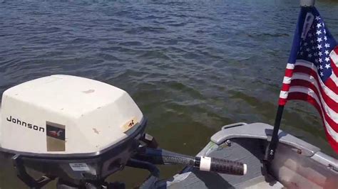 1969 Johnson 6hp Outboard Motor On Manistee Lake Youtube