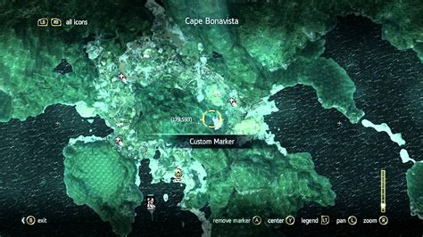 Assassins Creed IV Black Flag Treasure Map 179 593 Cape Bonavista HD