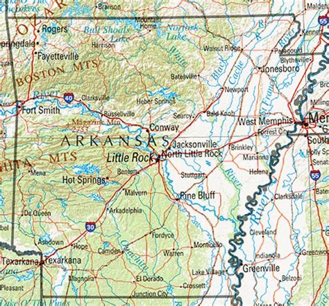 Arkansas Geography And Maps