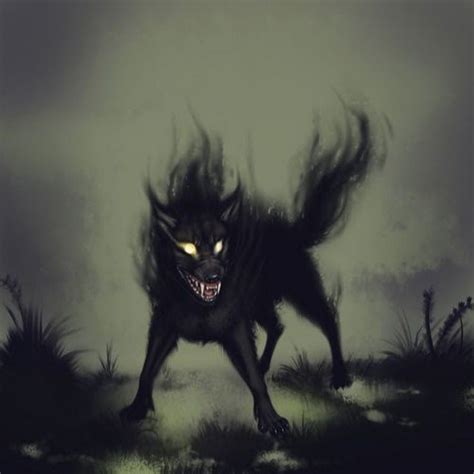 Cu Sithperro Lobo Shadow Wolf Shadow Creatures Fantasy Wolf