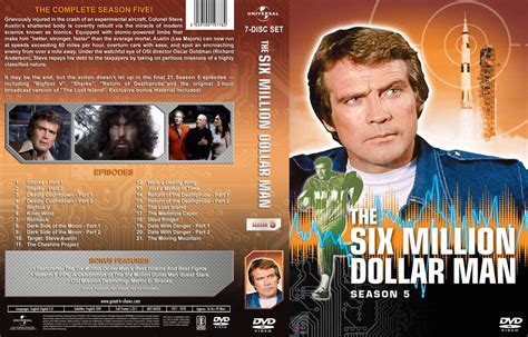 The Six Million Dollar Man Season 5 Tv Dvd Custom Covers Smdm S5 Dvd Covers