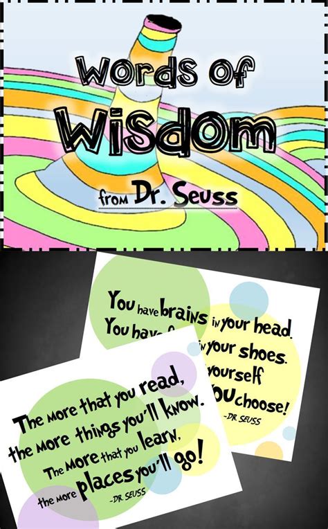 Although it might be tempting to bestow a kind of secular sainthood upon dr. Dr. Seuss Poster Package - Inspirational Quotes for the Classroom (Dot Theme) | Preschool ...