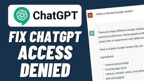 Chatgpt Access Denied Easy Tips To Fix Error Code