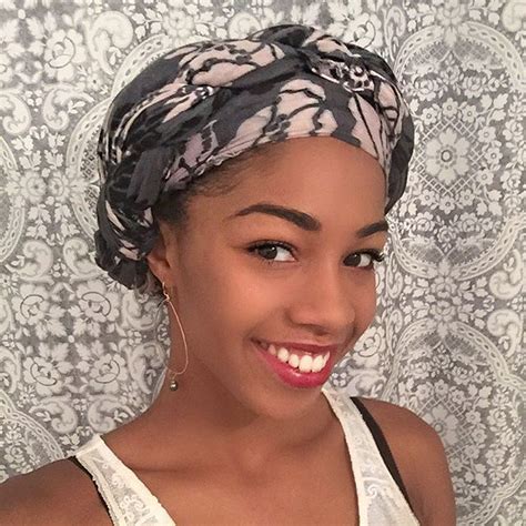 Tie It Up Tuesday Head Wraps On Black Women Head Scarf Inspiration Patterned Scarf Black