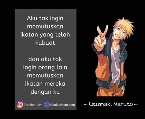 30 Kata-Kata Bijak Bergambar Anime Naruto - Edukasistan.com