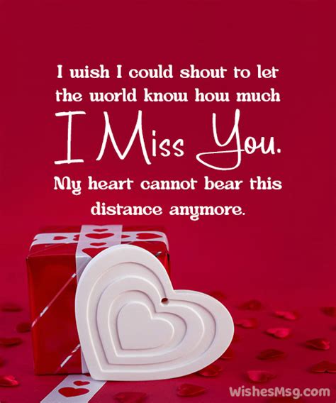 Romantic Emotional I Miss You Messages For Him Wishesmsg