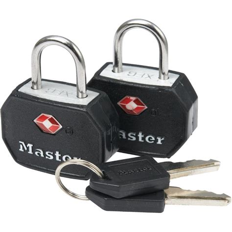 Master Lock 2 Pack 1 14 Keyed Alike Tsa Luggage Padlocks