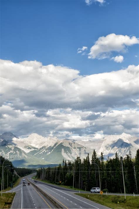 Canada Rocky Mountains Panorama Landscape View Stock Image Image Of