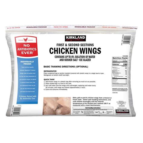 Kirkland Signature Chicken Wings First And Second Sections Lbsdefault Title In