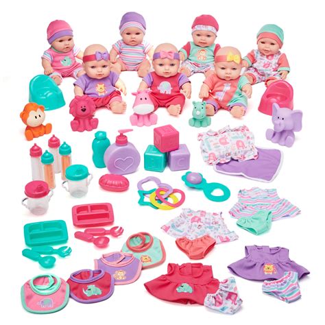 Kid Connection Deluxe 9 Baby Doll Playset 48 Pieces Brickseek